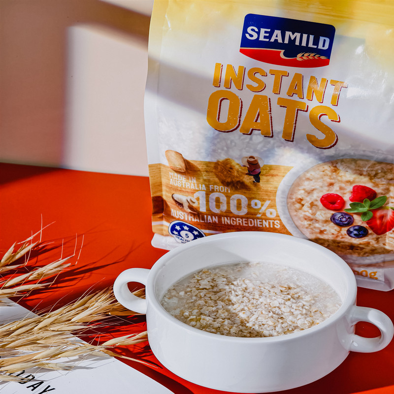 澳洲原装进口西麦SEAMILD饱腹代餐即食冲饮原味营养燕麦片500g装高清大图