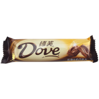 德芙( Dove) 丝滑牛奶巧克力 排装巧克力 盒装516g(12条× 43g)办公室零嘴休闲零食