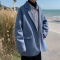 YUANSU毛呢大衣男韩版秋冬外套休闲男士风衣潮流宽松上衣帅气披风情侣装风衣