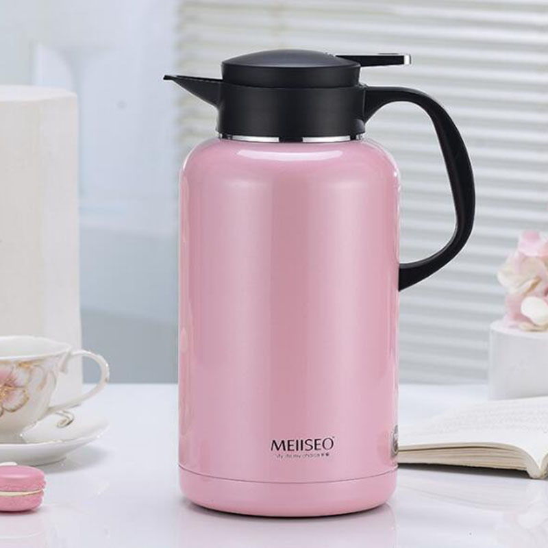 C&C 保温壶 U系列保温瓶 MU2200 SQ-MS000P78 樱花粉、华贵金、酒红色、牛奶白 四色随机发