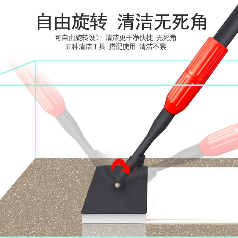 多功能鱼缸清洁工具 五合一可伸缩鱼缸刷子 捞网 刮藻刀 水管刷子高清大图