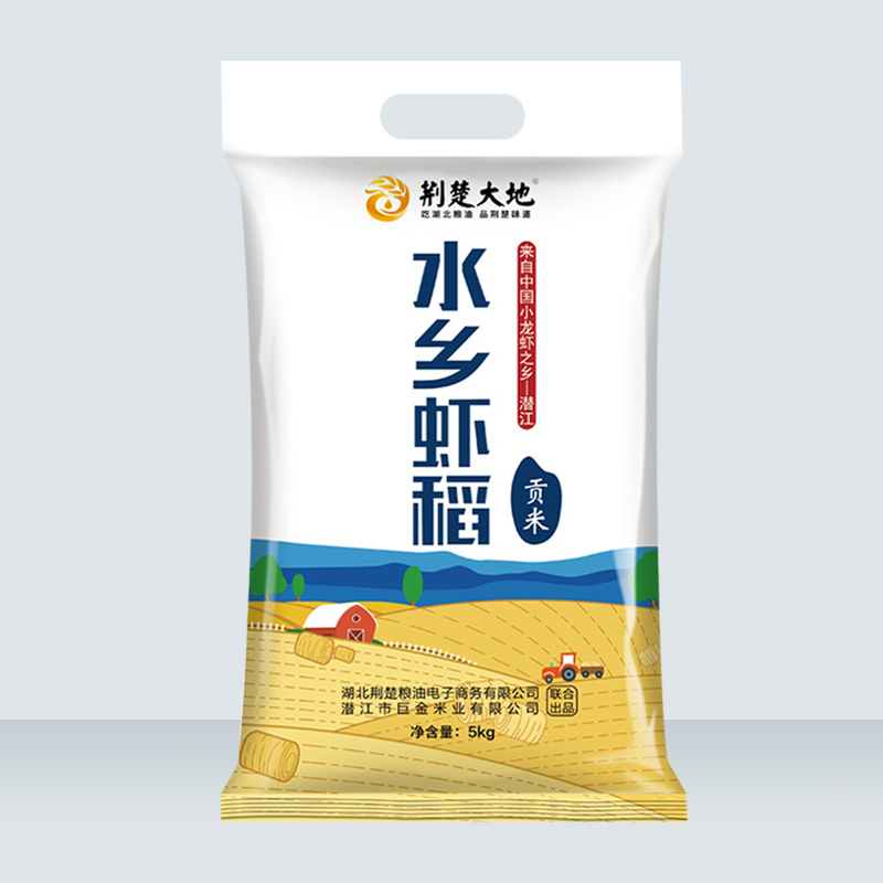 荆楚大地 水乡虾稻生态大米5kg自然贡米松软长粒香籼米10斤