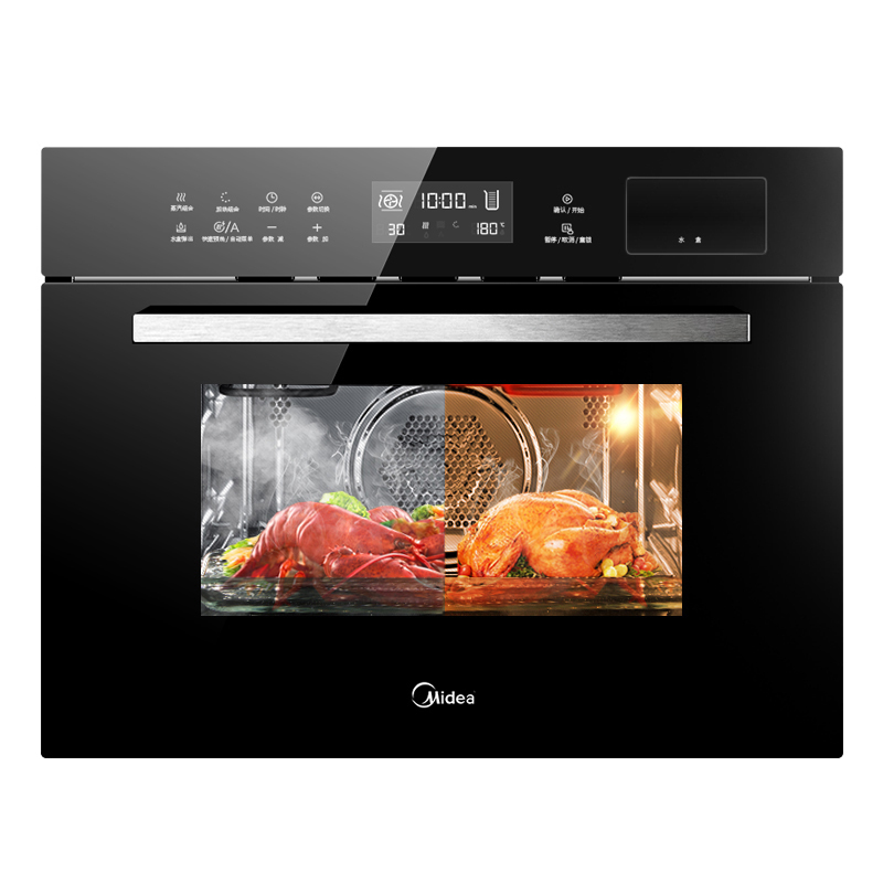 美的(Midea)TQN34FBJ-SA 伯爵系列嵌入式 蒸汽烤箱家用 电烤箱电蒸炉家用电蒸箱电烤箱一体机 二合一高清大图