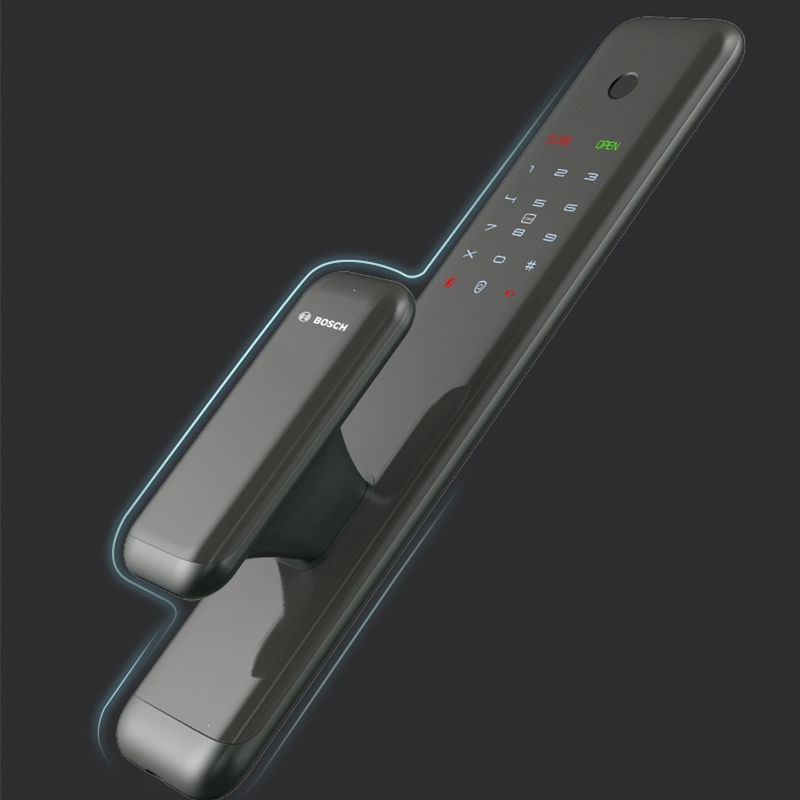 博世(bosch)el500全自动智能指纹锁家用防盗门配远程密码锁电子门锁