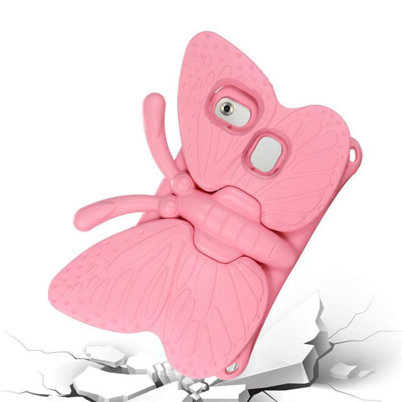 粉色华为m584适用m5m3t3t580t220卡通翅膀蝴蝶平板电脑保护套防撞壳