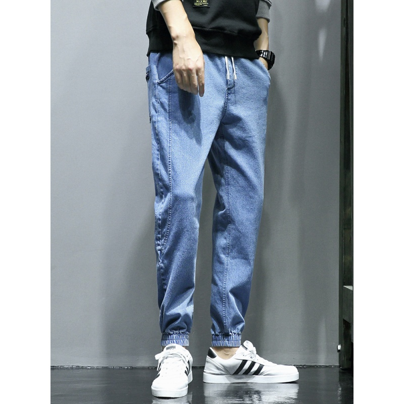 康蜥calmlizard男士休闲裤子春季宽松大码胖子哈伦裤潮流韩版工装九分