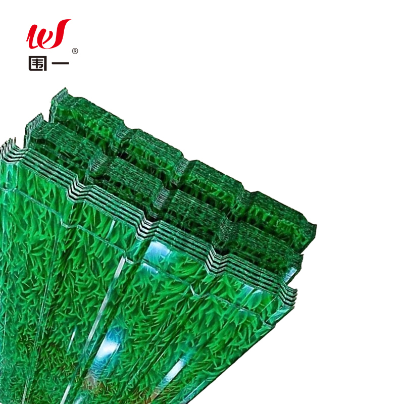 围一 绿色小草彩钢板 0.3MM*4M*0.9M 张高清大图