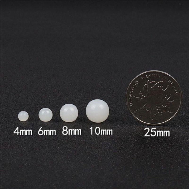 散珠diy饰品配件白色流璃珠子串手链仿玉珠编手链项链挂件绳珠子4毫米