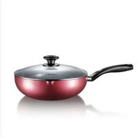 Midea/美的 CL28J1煎炒锅 不粘锅 无油烟电磁炉炒锅加厚底炒菜锅