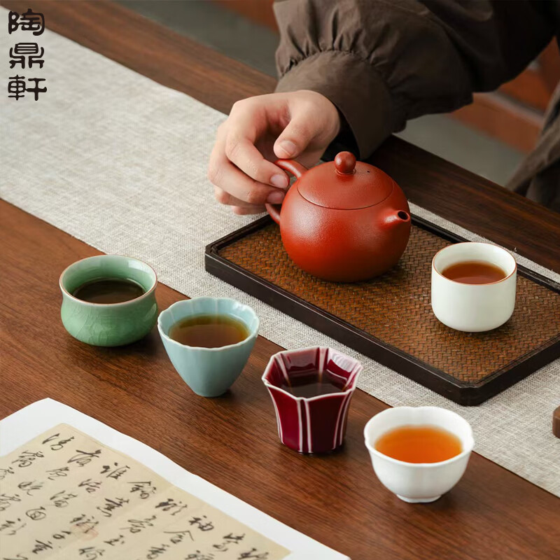 陶鼎軒 五福临门功夫茶具套装五大名窑伴手礼高清大图