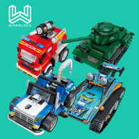 AULDEY奥迪双钻-维思积木遥控车系列产品 奥迪双钻 积木遥控水罐消防车 HA389137！