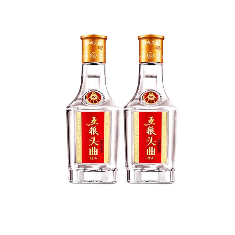 五粮液股份五粮头曲 45度100ml*12瓶浓香型白酒高清大图