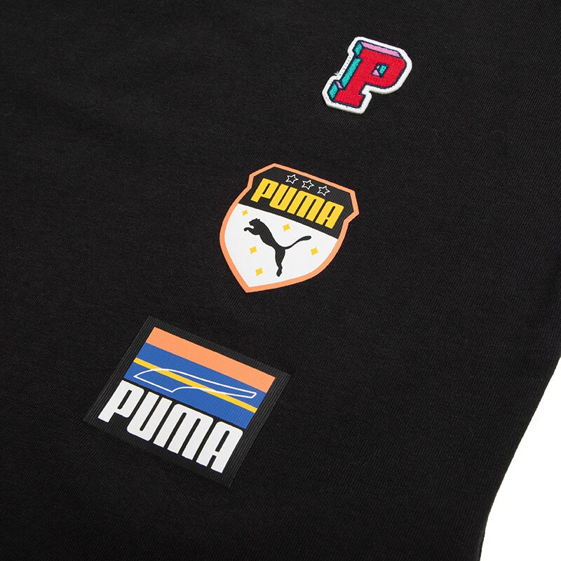 彪马(PUMA)男装女装 2023春季运动服时尚舒适透气圆领半袖短袖T恤衫 623251-01