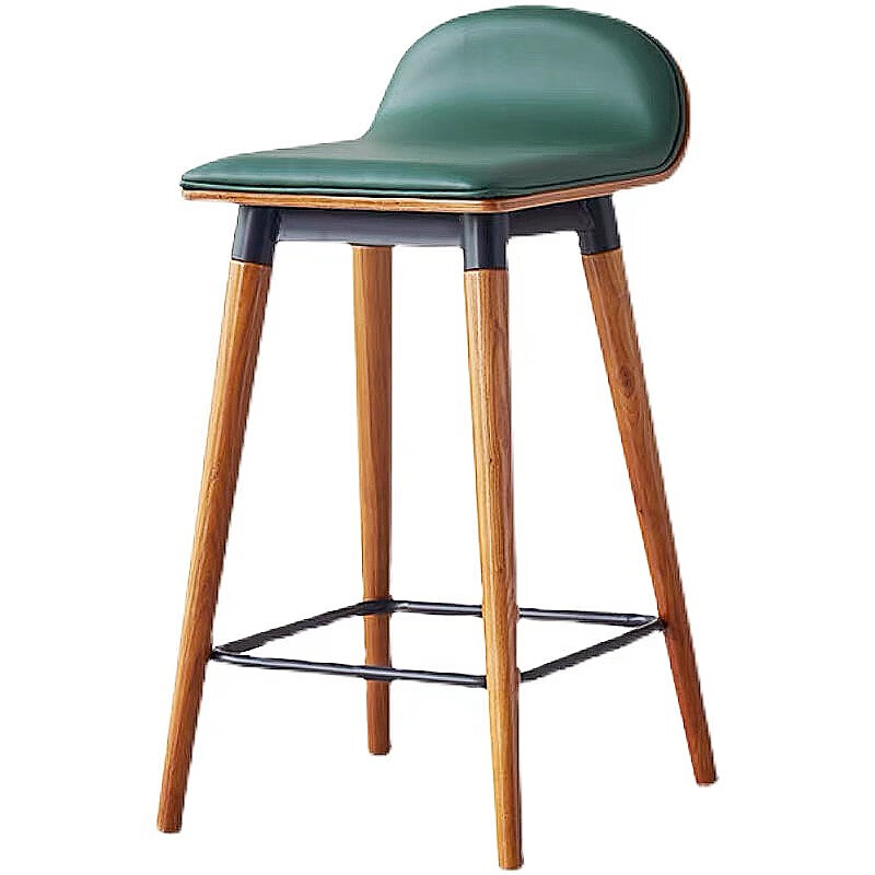 东杉高脚椅吧台椅实木吧台凳家用椅子高脚凳