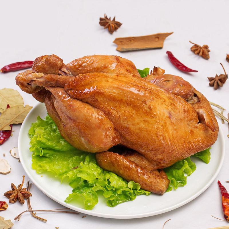 正宗扒鸡德州特产整只五香鸡即食下酒菜鸡肉零食熟食烧鸡北京烤鸭视频