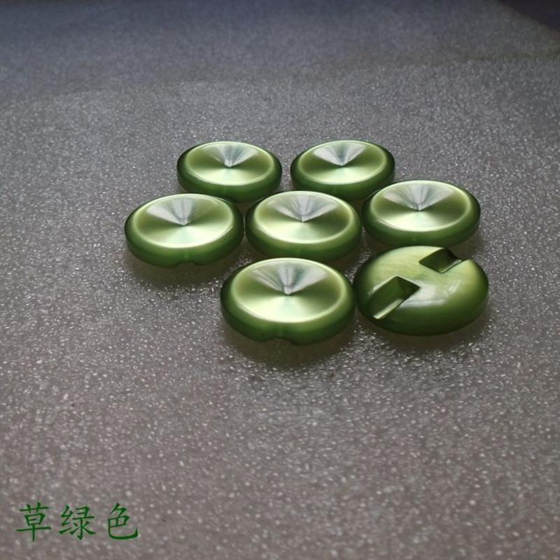 老款25毫米有机玻璃纽扣扣子专卖西服大衣风衣羽绒衣服水晶纽扣墨绿色