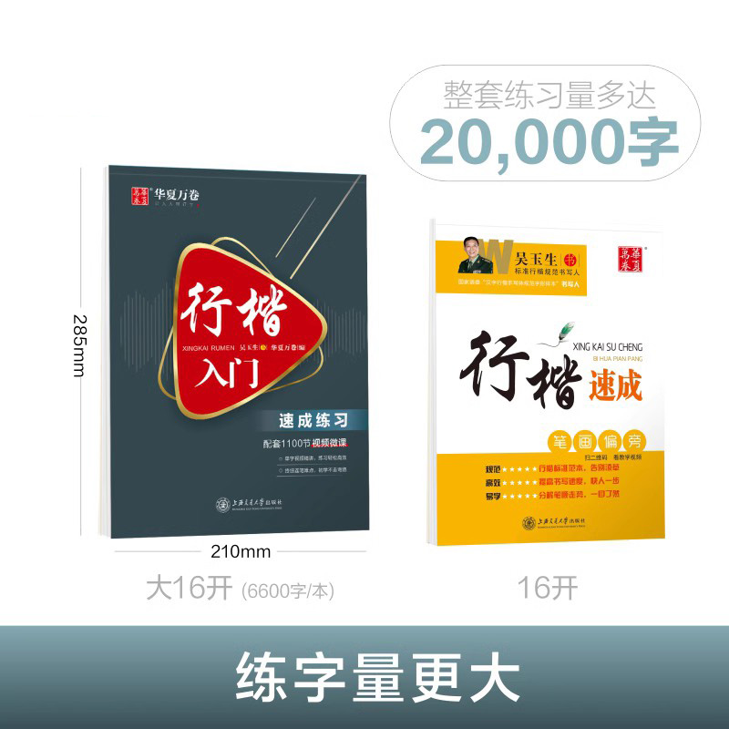 行楷入门3本套装 [正版]字帖行楷吴玉生行楷练字帖初学者控笔训练成年行楷入门基础训练速成教程初中高中学生硬笔临摹钢笔行楷高清大图