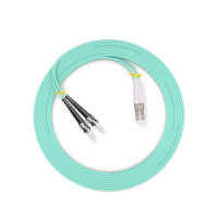 千天(QANTOP)光纤跳线 电信级光纤熔接收发器尾纤 光端机适用ST-LC多模双芯OM4-QT-GXTX420