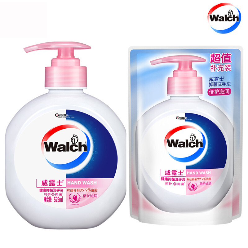 威露士 0217 健康抑菌洗手液倍护滋润(525ml+250ml)/组 2组装