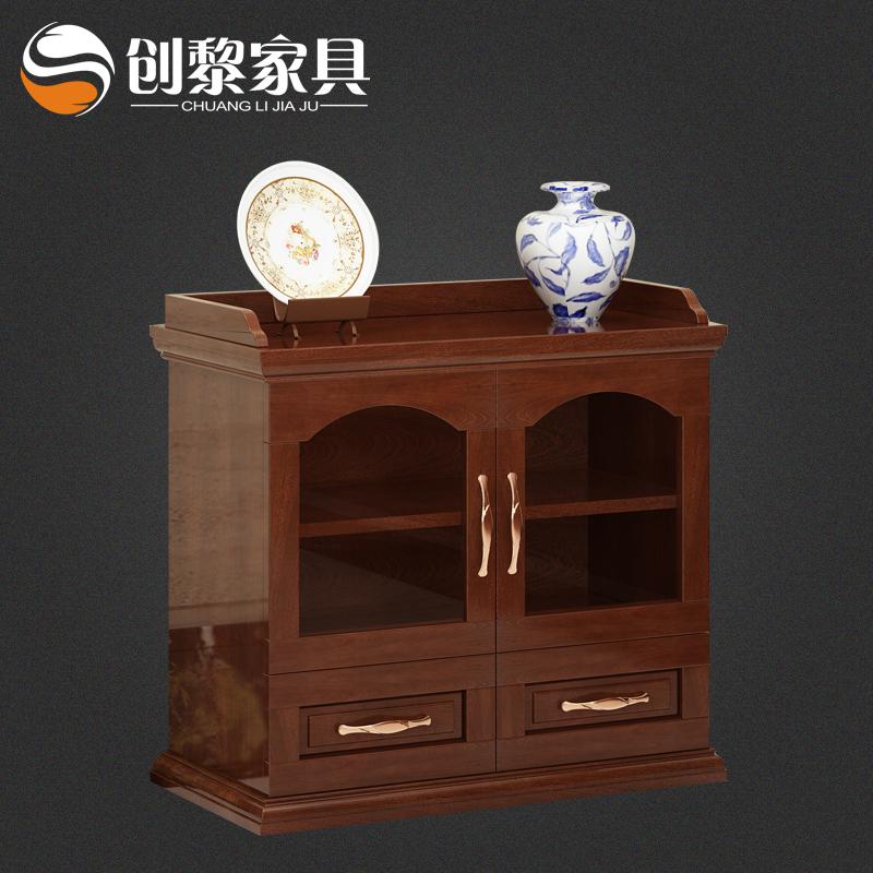 办公家具油漆实木贴皮茶水柜矮柜茶柜储物柜落地低柜125_237高清大图