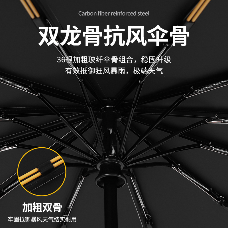 全自动雨伞女男士晴雨两用加大号加固防晒防紫外线遮阳折叠太阳伞