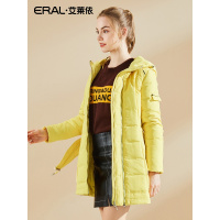 ERAL/艾莱依冬装修身中长款双拉链羽绒服女中长款-6061D