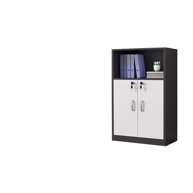 圣黎 办公家具文件柜带锁边柜储物黑色(全门款)(仅限烟台市区内配送)高清大图