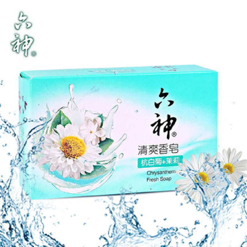 六神 清爽 香皂(杭白菊+茉莉)125g(单位:块)