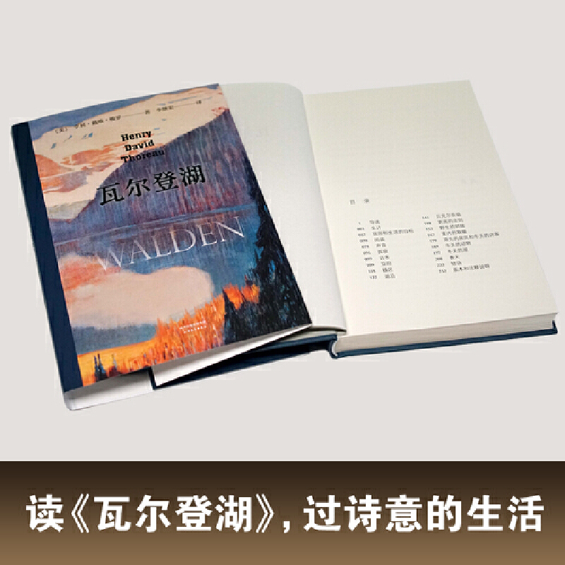 [正版]瓦尔登湖 梭罗 央视朗读者清华大学校长邱勇 翻译家李继宏导读 影响马丁路德金托尔斯泰圣雄甘地海明威经典名著外国高清大图