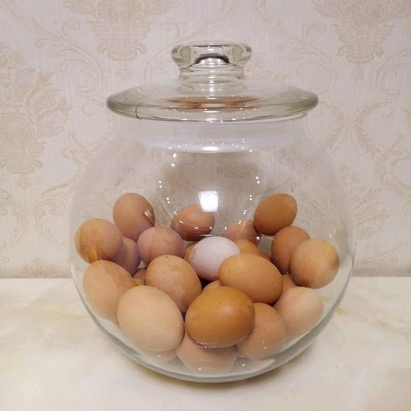 四川泡菜坛子玻璃泡菜坛子加厚密封泡菜罐储物罐玻璃透明腌菜缸 5斤