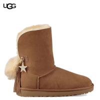 UGG 2018 秋冬新品 Classic Charm Boot 经典吊饰中筒保暖雪地靴 女士中筒靴平跟