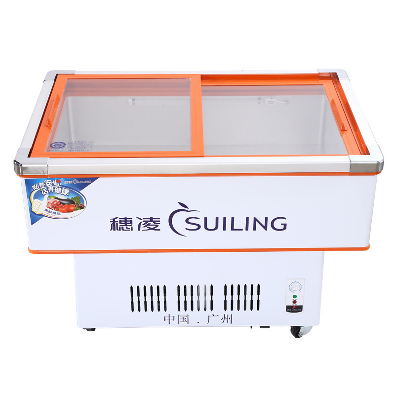 穗凌(SUILING) DLCD-1.8 269升海鲜柜展示柜生鲜冰柜冷柜卧式商用冷冻冷藏单温保鲜柜 推拉门冷柜