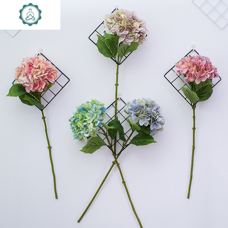 客厅装饰假花仿真绣球花餐桌茶几摆设花干花花束室内卧室花艺摆件 封