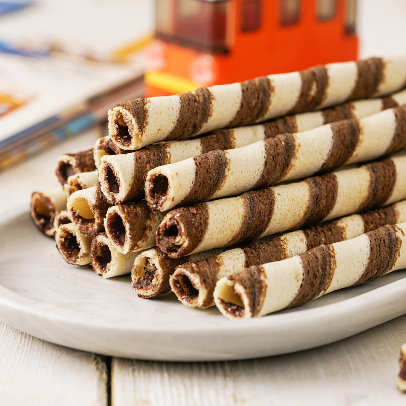 爱时乐(Astick) 注心饼干 零食 威化卷心酥巧可力味330g 休闲零食 办公室零食 (新老包装交替发货)高清大图