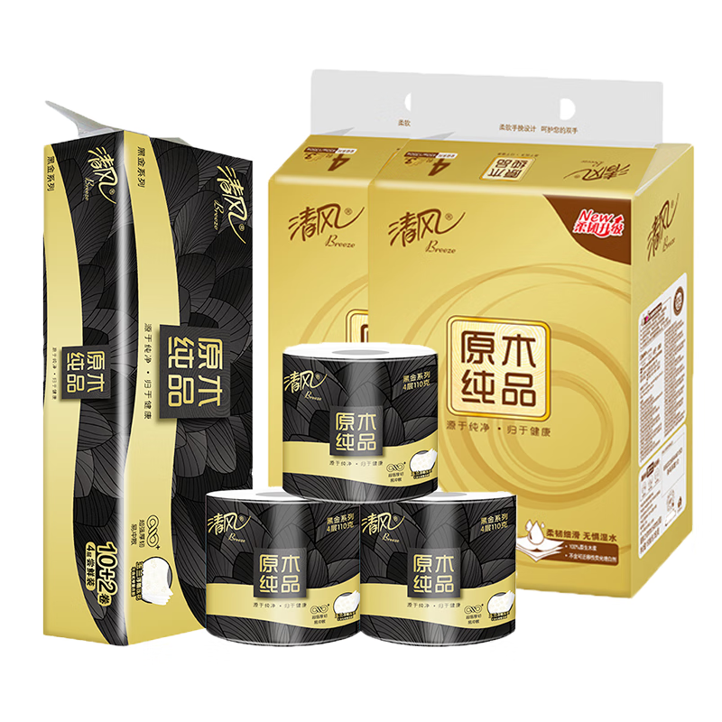 清风 纸品组合3(抽纸+卷纸组合)G008056*2 51004932高清大图