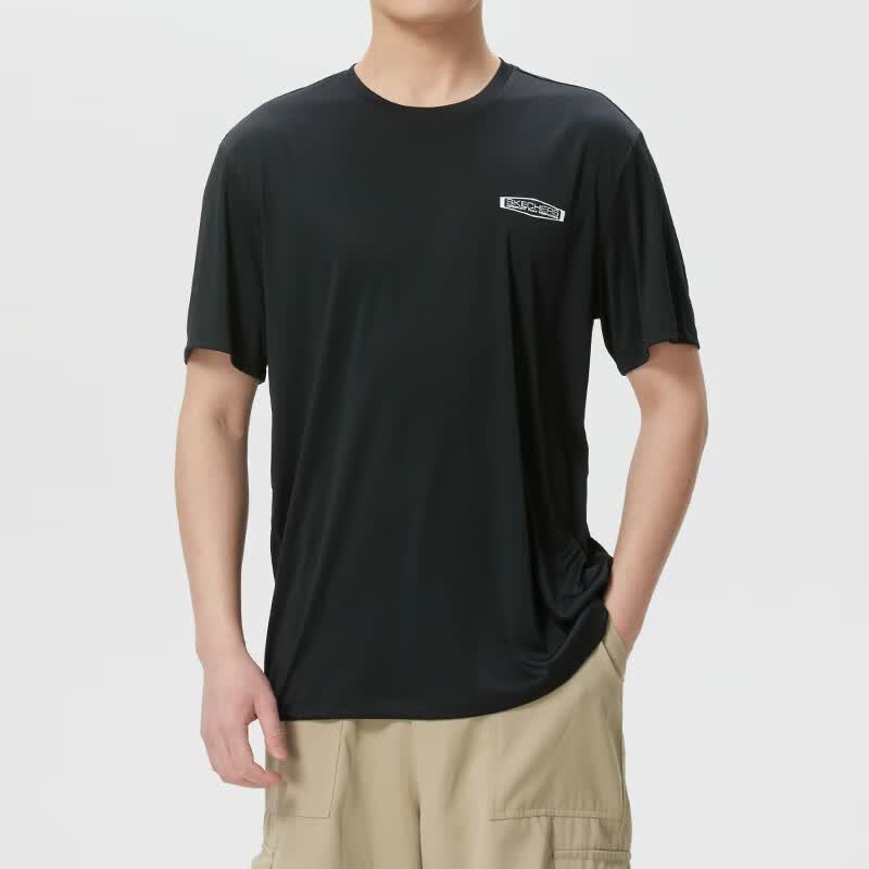 斯凯奇（Skechers）T恤男装 新款运动服潮流时尚休闲服舒适透气短袖P226M155-0018 ZP高清大图