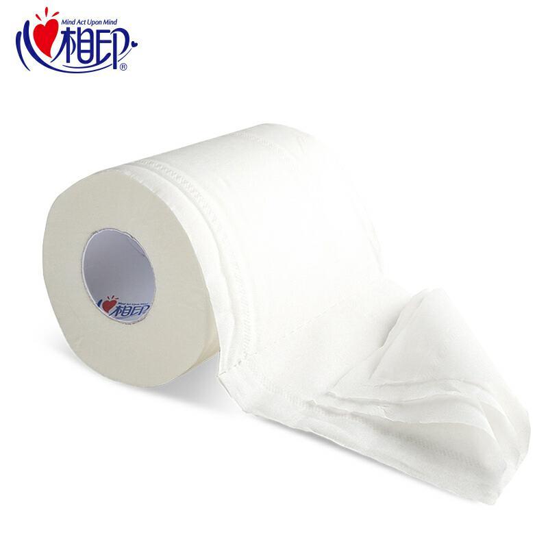 心相印(Mind Act Upon Mind)卷纸 商务卷纸3层卫生纸巾厕纸酒店商用批发整箱 白色 9kg 12卷