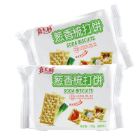 嘉士利 香葱味梳打饼干100g 咸味苏打饼干户外早餐充饥办公室休闲零食