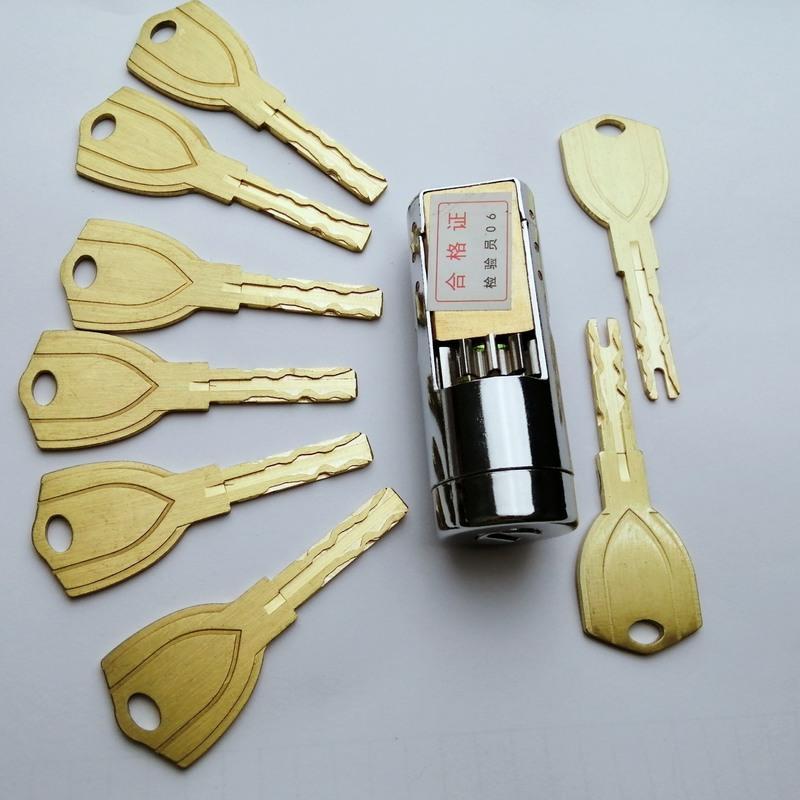 防盗门超c级锁芯通用王力特能门锁芯老式圆孔把手全铜锌合金钥匙王力