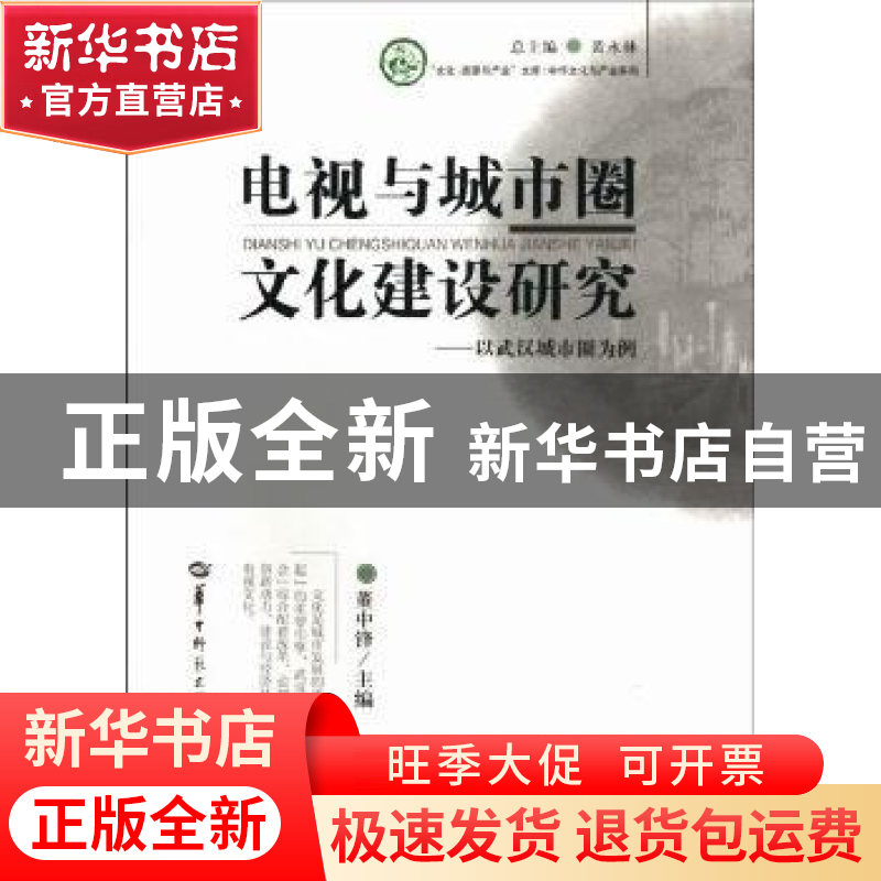 正版 电视与城市圈文化建设研究:以武汉城市圈为例 董中锋主编高清大图