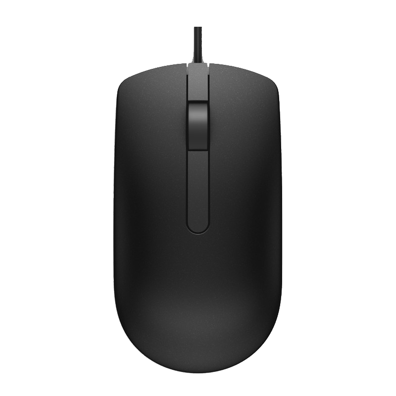 戴尔(DELL)MS116鼠标 家用/商务/办公/笔记本/台式机/一体机 人体工学 USB接口即插即用 黑色