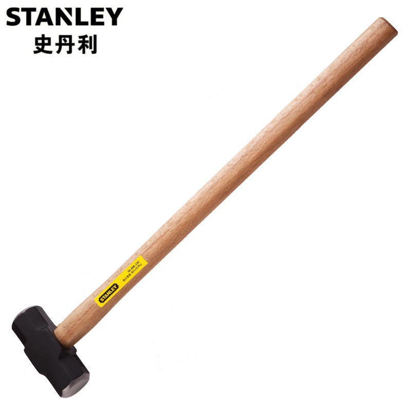 史丹利(STANLEY)木柄八角石工锤 4磅 大铁锤 八角锤榔头 大力锤 4磅 56-401-23