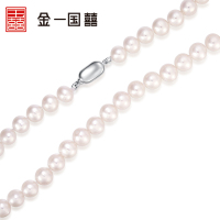 金一国囍珍珠项链近圆淡水珍珠项链送妈妈婆婆送女友礼物珠宝首饰(定价)CIC001