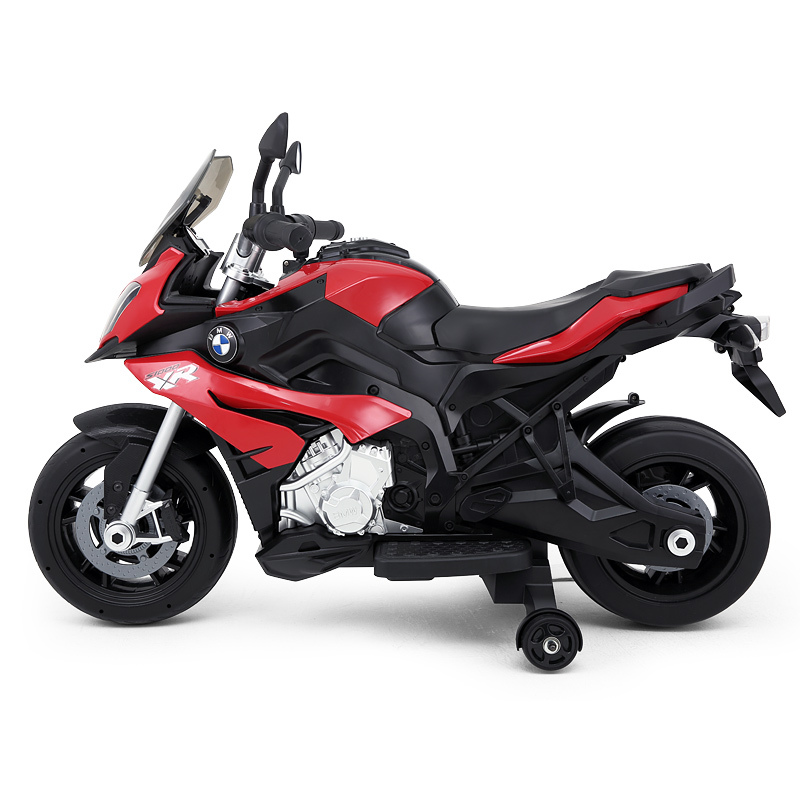 星辉rastar宝马电动摩托车12v儿童电动童车可坐人玩具车87700红色