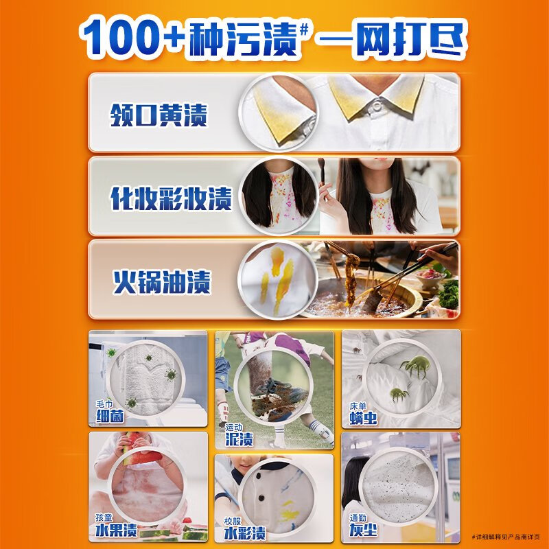 汰渍洗衣液持久留香纳米级去渍6斤除菌除螨补充装整箱批发内衣可用高清大图