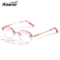 ALSENOR/艾森诺自动变焦智能老花镜女日本进口镜片远近两用渐进多焦点老花眼镜2145