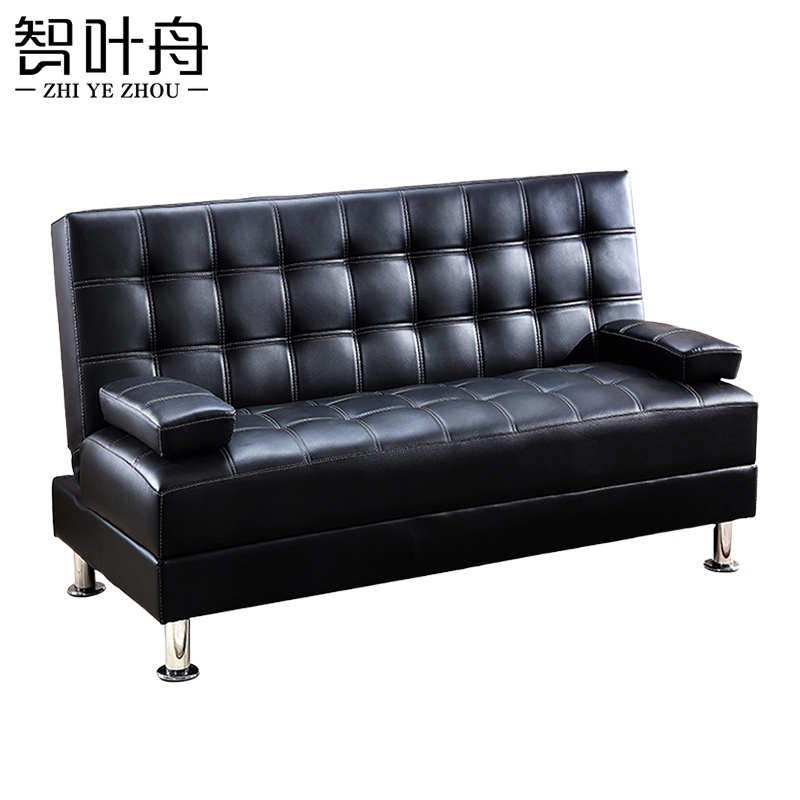 智叶舟办公折叠沙发双人位140*90*80cm张高清大图