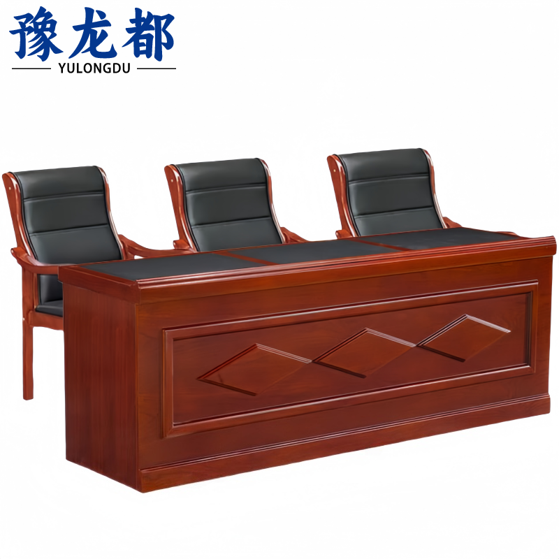 豫龙都 演讲台 一桌三椅 套