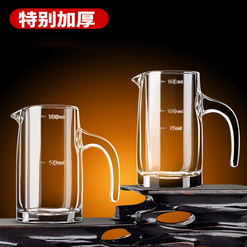 法耐(FANAI)加厚分酒器白酒饭店商用高端水晶玻璃洋酒具红酒醒酒杯扎壶_加厚6只装150ml分酒器