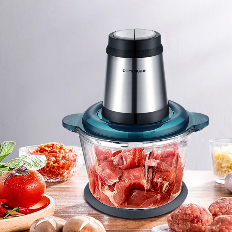 多蒙(domeng)绞肉机家用不锈钢多功能打馅搅拌机蒜蓉机小型电动碎菜